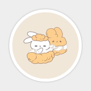 Cute Bunnies in Bunibuni Creampuff Magnet